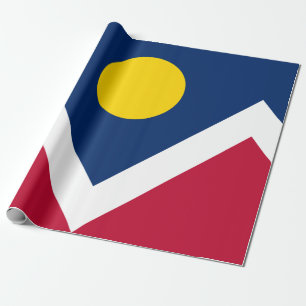 Flagge von Denver, Colorado, USA Geschenkpapier
