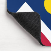 Flagge von Denver (Colorado, USA) Mousepad (Ecke)