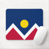 Flagge von Denver (Colorado, USA) Mousepad (Mit Mouse)