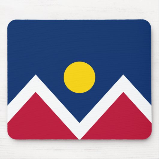 Flagge von Denver (Colorado, USA) Mousepad (Vorne)