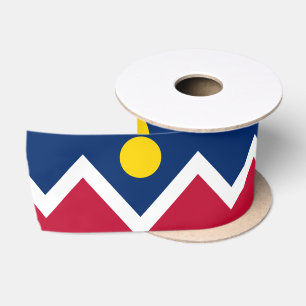 Flagge von Denver (Colorado, USA) Satinband