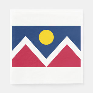 Flagge von Denver (Colorado, USA) Serviette