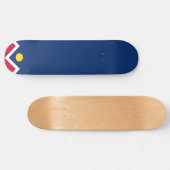 Flagge von Denver (Colorado, USA) Skateboard (Horizontal)