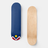 Flagge von Denver (Colorado, USA) Skateboard (Vorderseite)