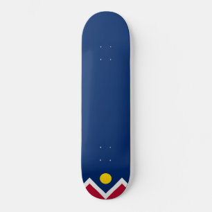 Flagge von Denver (Colorado, USA) Skateboard