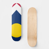 Flagge von Denver, Colorado, USA Skateboard (Vorderseite)