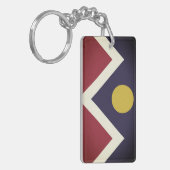 Flagge von Denver, Schlüsselanhänger Colorado (Vorderseite links)