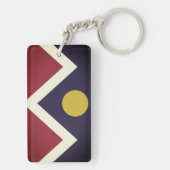 Flagge von Denver, Schlüsselanhänger Colorado (Rückseite)
