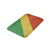 Flagge von der Republik Kongo Badematte (Schrägansicht)