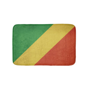 Flagge von der Republik Kongo Badematte