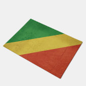 Flagge von der Republik Kongo Fußmatte (Schrägansicht)