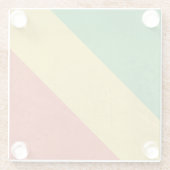 Flagge von der Republik Kongo Glasuntersetzer (Rückseite)