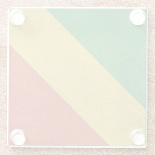 Flagge von der Republik Kongo Glasuntersetzer (Rückseite)