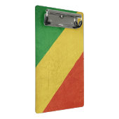 Flagge von der Republik Kongo Mini Klemmbrett (Schrägansicht)