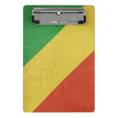 Flagge von der Republik Kongo Mini Klemmbrett (Vorderseite)