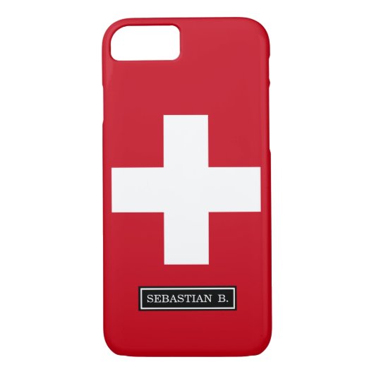 Flagge von der Schweiz Case-Mate iPhone Hülle (Rückseite)