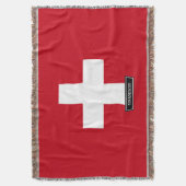 Flagge von der Schweiz Decke (Vorderseite Vertikal)