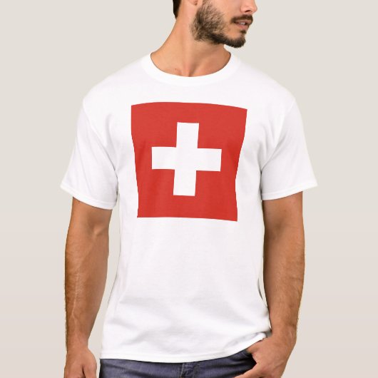 Flagge von der Schweiz die Nationalflagge der T-Shirt (Vorderseite)