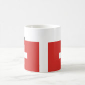 Flagge von der Schweiz Kaffeetasse (Mittel)