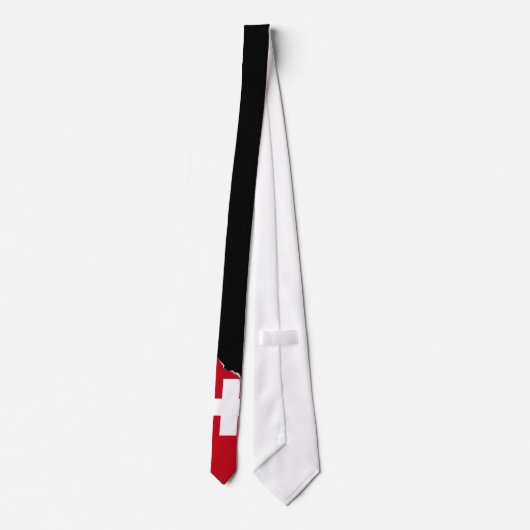 Flagge von der Schweiz Krawatte (Rückseite)
