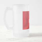 Flagge von der Schweiz Mattglas Bierglas (Links)