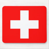Flagge von der Schweiz Mousepad (Vorne)
