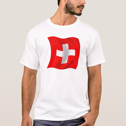 Flagge von der Schweiz T-Shirt (Vorderseite)