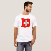 Flagge von der Schweiz T-Shirt (Vorne ganz)