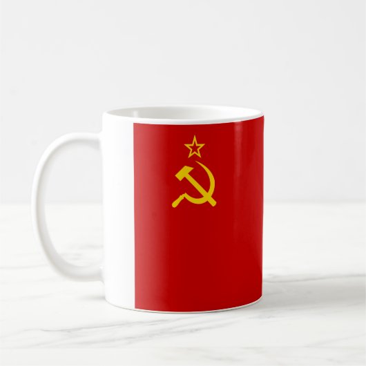 Flagge von der Sowjetunion Kaffeetasse (Links)