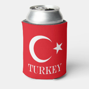 Flagge von der Türkei Dosenkühler
