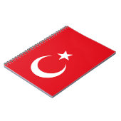 Flagge von der Türkei Notizblock (Linke Seite)