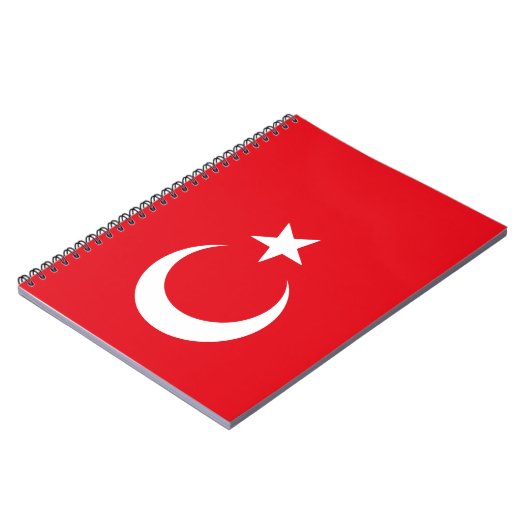 Flagge von der Türkei Notizblock (Linke Seite)
