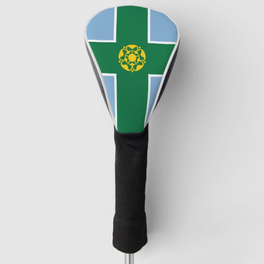 Flagge von Derbyshire Golf Headcover (Vorderseite)