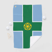 Flagge von Derbyshire Golfhandtuch (Insitu)
