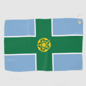 Flagge von Derbyshire Golfhandtuch (Horizontal)
