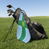 Flagge von Derbyshire Golfhandtuch (Gras)