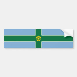 Flagge von Derbyshire (Landkreis von England, UK) Autoaufkleber