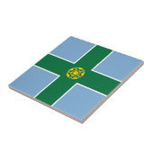 Flagge von Derbyshire (Landkreis von England, UK) Fliese (Seite)