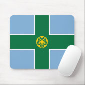 Flagge von Derbyshire (Landkreis von England, UK) Mousepad (Mit Mouse)