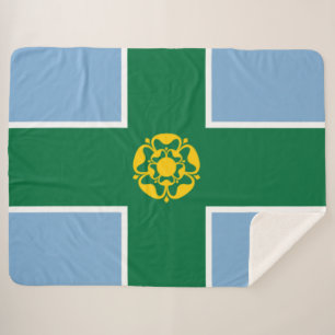Flagge von Derbyshire (Landkreis von England, UK) Sherpadecke