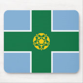 Flagge von Derbyshire Mousepad (Vorne)