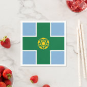 Flagge von Derbyshire-Papier-Servietten Serviette (Beispiel)