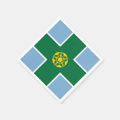 Flagge von Derbyshire-Papier-Servietten Serviette (Ecke)