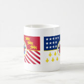 Flagge von Detroit, Michigan Kaffeetasse (Mittel)