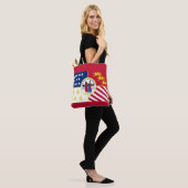 Flagge von Detroit, Michigan Tote Tag Tasche (Am Model)