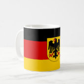 Flagge von Deutschland - Bundesdienstflagge Kaffeetasse (Vorderseite Links)