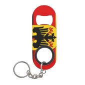 Flagge von Deutschland - Bundesdienstflagge Mini Flaschenöffner (Vorderseite)