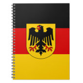 Flagge von Deutschland - Bundesdienstflagge Notizblock (Vorderseite)