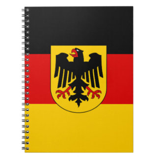 Flagge von Deutschland - Bundesdienstflagge Notizblock