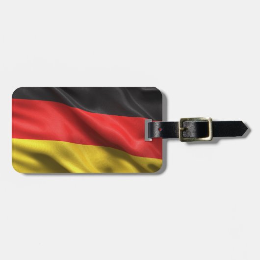Flagge von Deutschland Gepäckanhänger (Vorderseite horizontal)